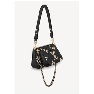 Louis Vuitton M45777 Black/Beige MULTI POCHETTE ACCESSOIRES Cross-Body Bag